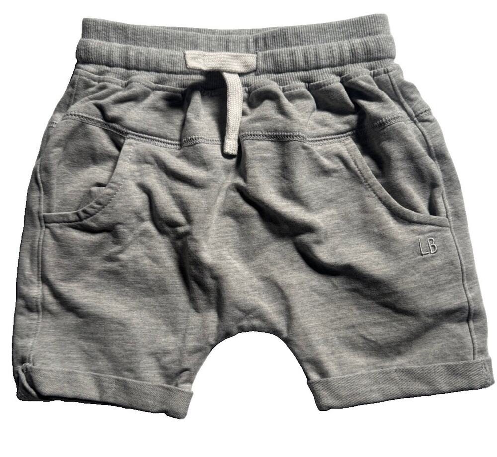 Little Bipsy Toddler Boys Shorts 2T-3T Gray Drawstring Elastic Waist Cotton